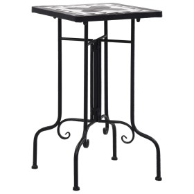 Black and White Ceramic Mosaic Side Table by vidaXL, Pot stands - Ref: Foro24-46711, Price: 44,99 €, Discount: %