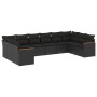 Set de sofás de jardín 10 pzas cojines ratán sintético negro de , Conjuntos de jardín - Ref: Foro24-3258723, Precio: 673,97 €...