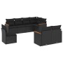 8-piece garden sofa set and black synthetic rattan cushions by , Garden sets - Ref: Foro24-3258562, Price: 589,77 €, Discount: %