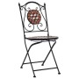 Mosaic bistro chairs 2 units brown ceramic by vidaXL, Garden chairs - Ref: Foro24-46714, Price: 158,07 €, Discount: %