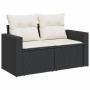 Set de muebles de jardín 5 pzas y cojines ratán sintético negro de , Conjuntos de jardín - Ref: Foro24-3218936, Precio: 334,4...