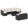 Set de sofás de jardín 10 pzas cojines ratán sintético negro de , Conjuntos de jardín - Ref: Foro24-3219416, Precio: 619,07 €...