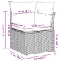 Set Gartensofas 10 Stück Kissen synthetisches Rattan schwarz von , Gartensets - Ref: Foro24-3219416, Preis: 619,07 €, Rabatt: %