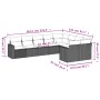 9-teiliges Gartensofa-Set mit beigen synthetischen Rattankissen von , Gartensets - Ref: Foro24-3219428, Preis: 691,95 €, Raba...