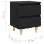 Bedside tables 2 units with black pine wood legs 40x35x50 cm by vidaXL, Nightstands - Ref: Foro24-805854, Price: 65,44 €, Dis...