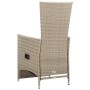 2 Stück Gartenliegestühle und beige synthetische Rattankissen von vidaXL, Gartenstühle - Ref: Foro24-46046, Preis: 229,27 €, ...