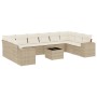 Set de sofás de jardín 11pzas con cojines ratán sintético beige de , Conjuntos de jardín - Ref: Foro24-3223077, Precio: 845,9...