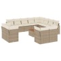 Set sofás de jardín con cojines 13 pzas ratán sintético beige de , Conjuntos de jardín - Ref: Foro24-3223951, Precio: 1,00 €,...