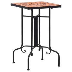 Mesa auxiliar de mosaico cerámica terracota de vidaXL, Soportes para macetas - Ref: Foro24-46709, Precio: 44,48 €, Descuento: %