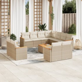 Garden sofa set 12 pieces and brown synthetic rattan cushions by , Garden sets - Ref: Foro24-3258908, Price: 1,00 €, Discount: %