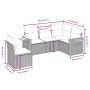 Set Gartensofas mit Kissen 5 Stück synthetisches Rattan beige von , Gartensets - Ref: Foro24-3259217, Preis: 402,34 €, Rabatt: %