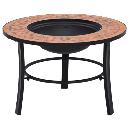 vidaXL Ceramic Terracotta Mosaic Fire Pit 68 cm by vidaXL, Chimneys - Ref: Foro24-46719, Price: 67,23 €, Discount: %