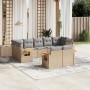 9-teiliges Gartensofa-Set mit beigen synthetischen Rattankissen von , Gartensets - Ref: Foro24-3259532, Preis: 655,67 €, Raba...