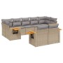 9-teiliges Gartensofa-Set mit beigen synthetischen Rattankissen von , Gartensets - Ref: Foro24-3259532, Preis: 655,67 €, Raba...