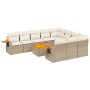 Set von 11-teiligen Gartensofas mit beigen Kissen aus synthetischem Rattan von , Gartensets - Ref: Foro24-3259587, Preis: 747...