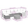 Set mit 8 Gartensofas und Kissen synthetisches Rattangrau von , Gartensets - Ref: Foro24-3260282, Preis: 518,38 €, Rabatt: %