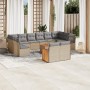 Set Gartensofas mit Kissen 13 Stück synthetisches Rattan beige von , Gartensets - Ref: Foro24-3260533, Preis: 931,05 €, Rabat...