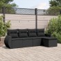 5-teiliges Gartenmöbel-Set und schwarze synthetische Rattankissen von , Gartensets - Ref: Foro24-3253622, Preis: 337,48 €, Ra...