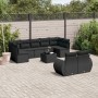 Set Gartensofas 10 Stück Kissen synthetisches Rattan schwarz von , Gartensets - Ref: Foro24-3254162, Preis: 664,37 €, Rabatt: %