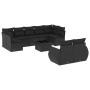 Set Gartensofas 10 Stück Kissen synthetisches Rattan schwarz von , Gartensets - Ref: Foro24-3254162, Preis: 664,37 €, Rabatt: %