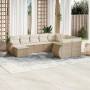 Set Gartensofas mit beigen Kissen 10 Stück synthetisches Rattan von , Gartensets - Ref: Foro24-3254195, Preis: 845,96 €, Raba...