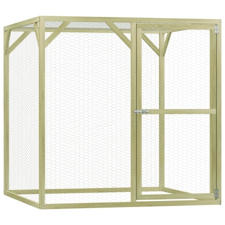 Impregnated pine wood chicken coop 1.5x1.5x1.5 m by vidaXL, Cages and habitats for small animals - Ref: Foro24-278403, Price:...