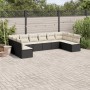 Garden sofa set 10 pieces with black synthetic rattan cushions by , Garden sets - Ref: Foro24-3218086, Price: 576,35 €, Disco...