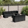 Garden sofa set 11 pieces and black synthetic rattan cushions by , Garden sets - Ref: Foro24-3218335, Price: 642,81 €, Discou...