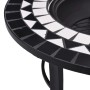 vidaXl Black and White Ceramic Mosaic Brazier 68 cm by vidaXL, Chimneys - Ref: Foro24-46721, Price: 67,19 €, Discount: %