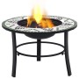 vidaXl Brasero de mosaico cerámica verde 68 cm de vidaXL, Chimeneas - Ref: Foro24-46722, Precio: 67,19 €, Descuento: %