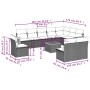 Set mit 11 Stück Gartensofas und Kissen synthetisches Rattan schwarz von , Gartensets - Ref: Foro24-3227757, Preis: 666,49 €,...