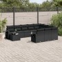 Set mit 11 Stück Gartensofas und Kissen synthetisches Rattan schwarz von , Gartensets - Ref: Foro24-3220724, Preis: 731,22 €,...