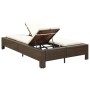 Lounger for 2 people with brown synthetic rattan cushion by vidaXL, Outdoor beds - Ref: Foro24-46239, Price: 271,69 €, Discou...