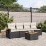 5-teiliges Gartenmöbel-Set und Kissen aus synthetischem Rattan schwarz von , Gartensets - Ref: Foro24-3226616, Preis: 320,43 ...