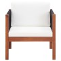 Garden chairs, 2 units, solid acacia wood by vidaXL, Modular outdoor sofas - Ref: Foro24-46342, Price: 180,91 €, Discount: %