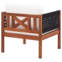 Garden chairs, 2 units, solid acacia wood by vidaXL, Modular outdoor sofas - Ref: Foro24-46342, Price: 180,91 €, Discount: %