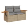 Set of 7-piece garden sofas and beige synthetic rattan cushions by , Garden sets - Ref: Foro24-3226836, Price: 498,86 €, Disc...