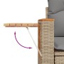 Set Gartensofas mit beigen Kissen 8 Stück PE Rattan von , Gartensets - Ref: Foro24-3226990, Preis: 623,37 €, Rabatt: %