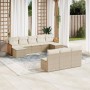 Set Gartensofas mit beigen Kissen 10 Stück synthetisches Rattan von , Gartensets - Ref: Foro24-3228067, Preis: 689,03 €, Raba...