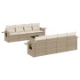 Set de sofás de jardín 9 pzas con cojines ratán sintético beige de , Conjuntos de jardín - Ref: Foro24-3252285, Precio: 772,4...