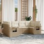 Set Gartensofas mit Kissen 6 Stück synthetisches Rattan beige von , Gartensets - Ref: Foro24-3252915, Preis: 587,31 €, Rabatt: %