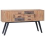 Solid teak wood sideboard 110x30x75 cm by vidaXL, Sideboards - Ref: Foro24-285314, Price: 225,00 €, Discount: %