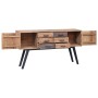 Solid teak wood sideboard 110x30x75 cm by vidaXL, Sideboards - Ref: Foro24-285314, Price: 207,39 €, Discount: %