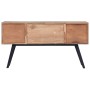 Solid teak wood sideboard 110x30x75 cm by vidaXL, Sideboards - Ref: Foro24-285314, Price: 207,39 €, Discount: %