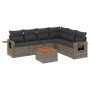 7-piece garden sofa set with gray PE rattan cushions by , Modular outdoor sofas - Ref: Foro24-3224583, Price: 456,02 €, Disco...