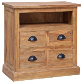 Mesita de noche madera de teca maciza 60x30x60 cm de vidaXL, Aparadores - Ref: Foro24-285311, Precio: 155,99 €, Descuento: %