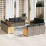 12-teiliges Gartensofa-Set mit grauen synthetischen Rattankissen von , Gartensets - Ref: Foro24-3227516, Preis: 1,00 €, Rabat...