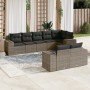 8-teiliges Gartensofa-Set und graue synthetische Rattankissen von , Gartensets - Ref: Foro24-3222819, Preis: 618,16 €, Rabatt: %