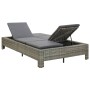 Lounger for 2 people with gray synthetic rattan cushion by vidaXL, Outdoor beds - Ref: Foro24-46240, Price: 284,19 €, Discoun...