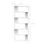 White plywood shelf/divider 80x24x192cm by vidaXL, Bookcases and shelves - Ref: Foro24-800090, Price: 81,20 €, Discount: %